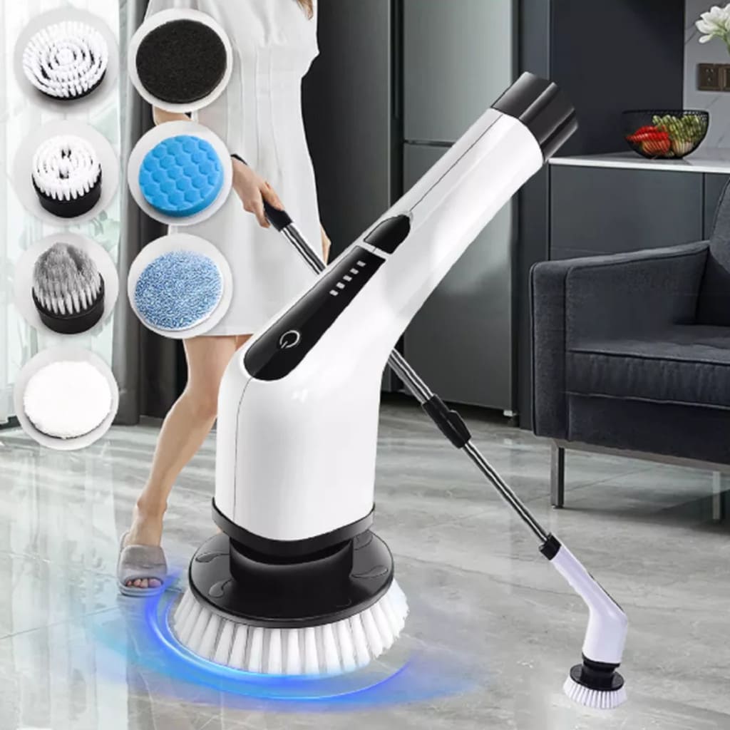 Telescopic Power Scrubber - Velocidad múltiple y mango ajustable